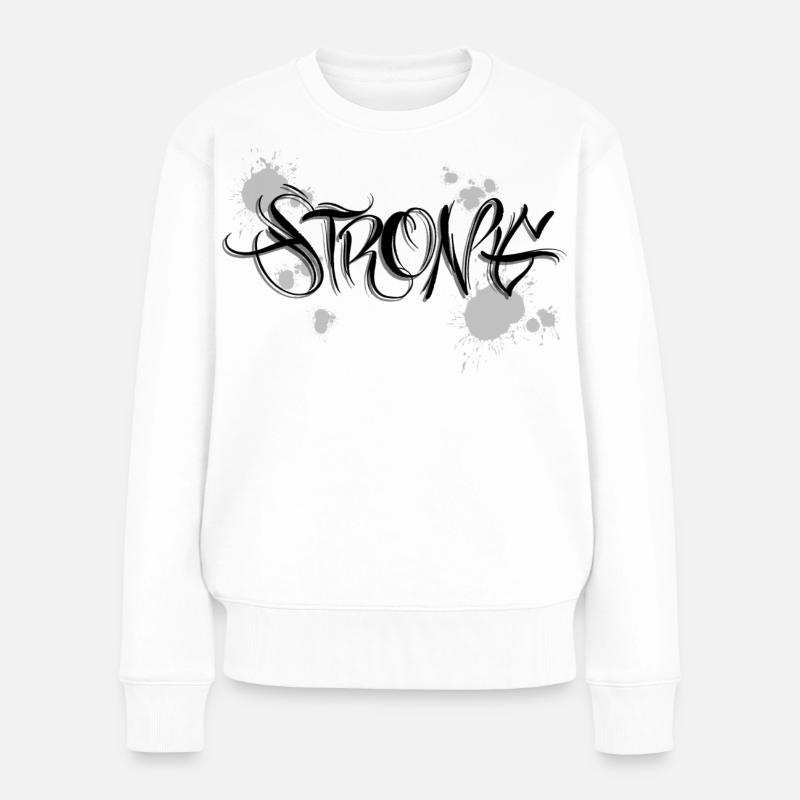 Graffiti de forte motivation Stark - Pull Premium bio Femme - blanc