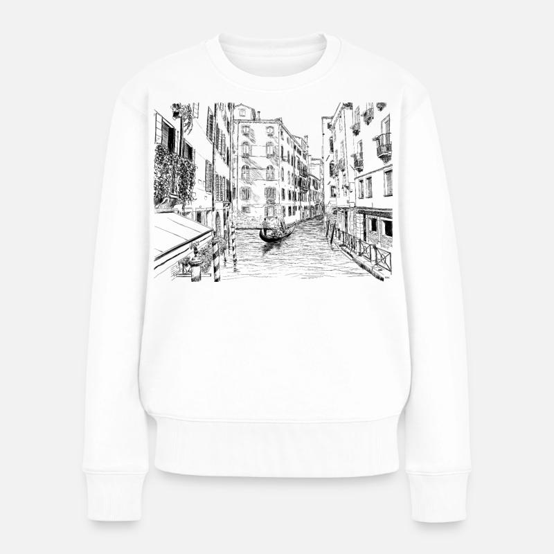 Venedig - Frauen Premium Bio Pullover - Weiß