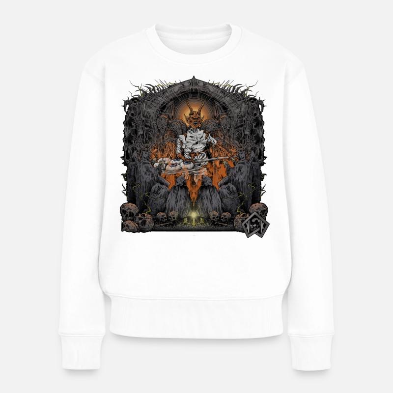 Bäcker, Bäckerin, Bäckermeister, Bäckermeisterin - Frauen Premium Bio Pullover - Weiß
