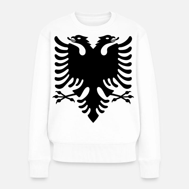 Albanie - Pull Premium bio Femme - blanc