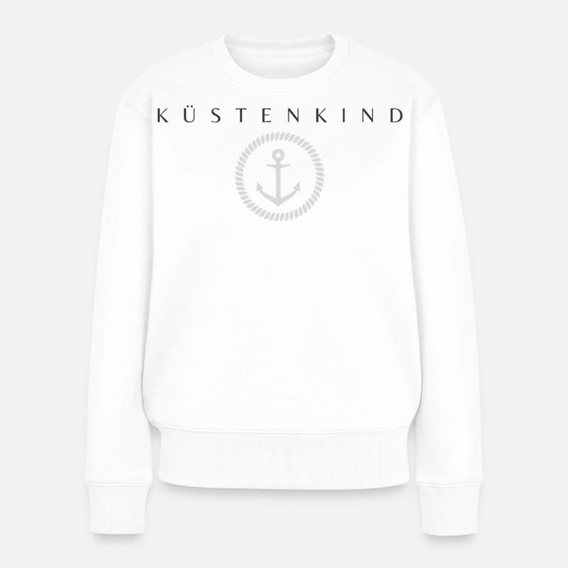Segelanker Nautisch Design - Frauen Premium Bio Pullover - Weiß