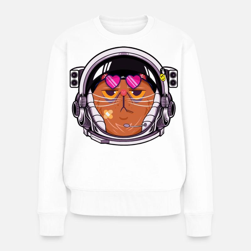 Cosmocat - Pull Premium bio Femme - blanc