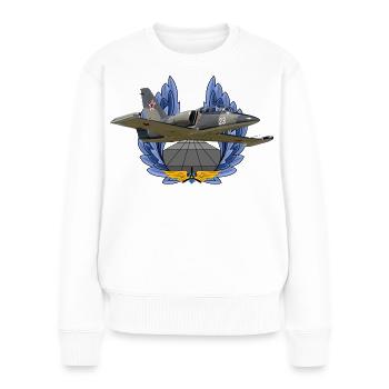 Aero L-39 Albatros - Frauen Premium Bio Pullover - Weiß - Vorne - Julia (174cm)