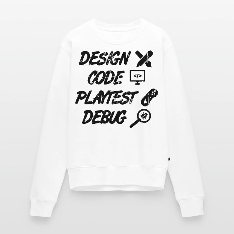 Débogage Playtest de code de conception Pull Premium bio Femme
