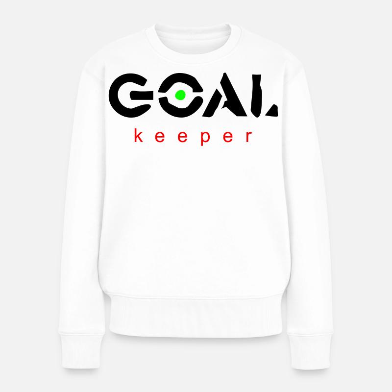 goalkeeper - Frauen Premium Bio Pullover - Weiß