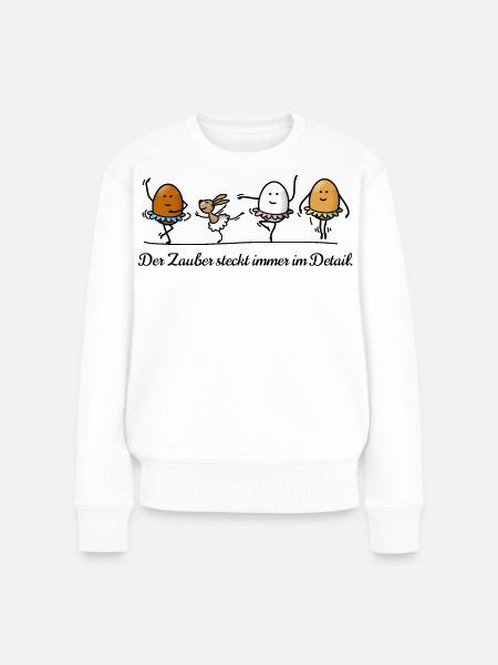 Ostern - Frauen Premium Bio Pullover - Weiß