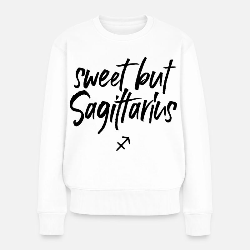 Astro Doux mais Sagittaire - Pull Premium bio Femme - blanc