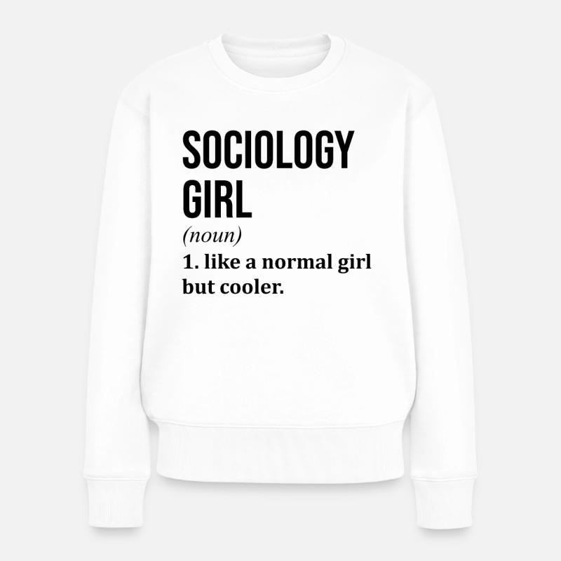 Soziologie - Frauen Premium Bio Pullover - Weiß