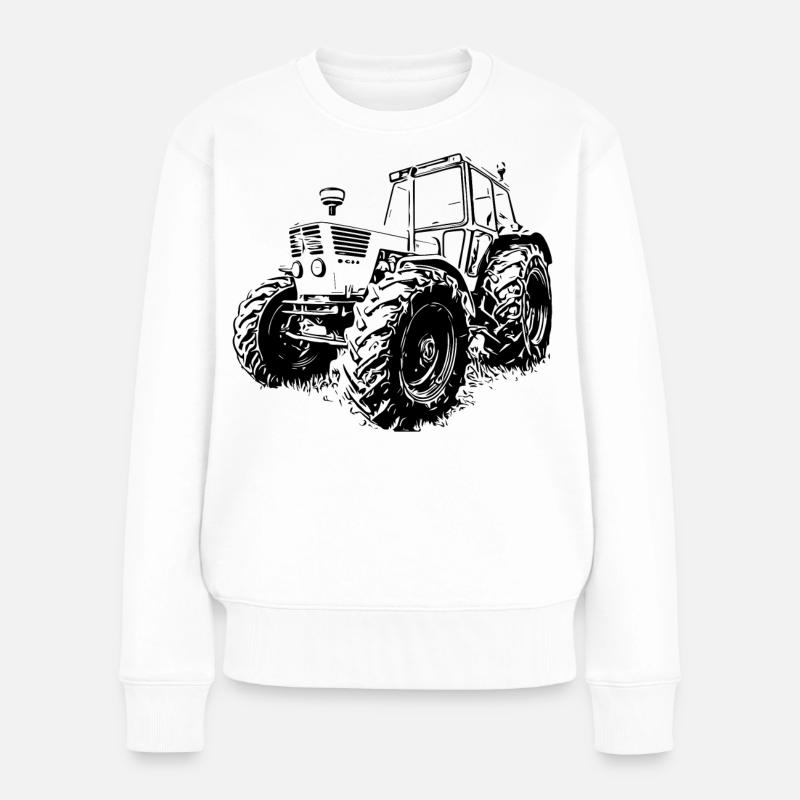 Tracteur Deutz - Pull Premium bio Femme - blanc