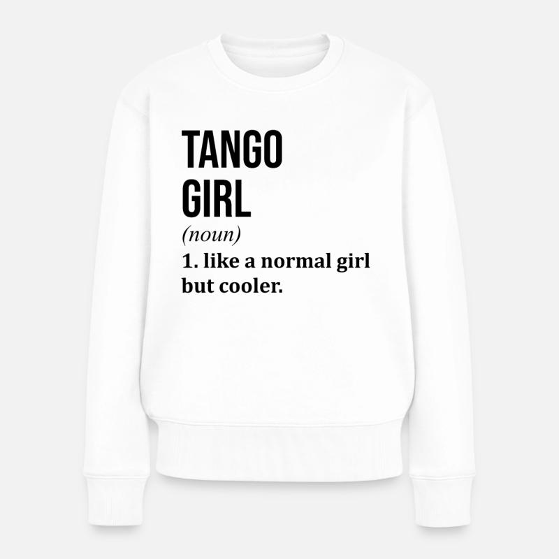 Tango - Frauen Premium Bio Pullover - Weiß
