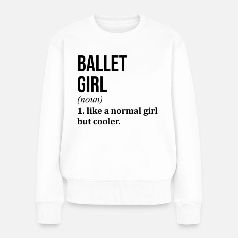 Ballett - Frauen Premium Bio Pullover - Weiß