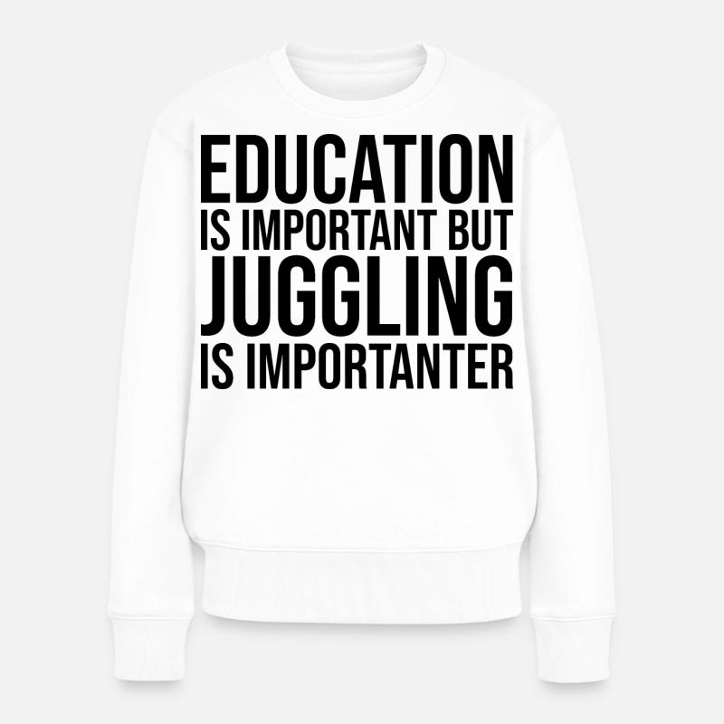 jonglerie - Pull Premium bio Femme - blanc