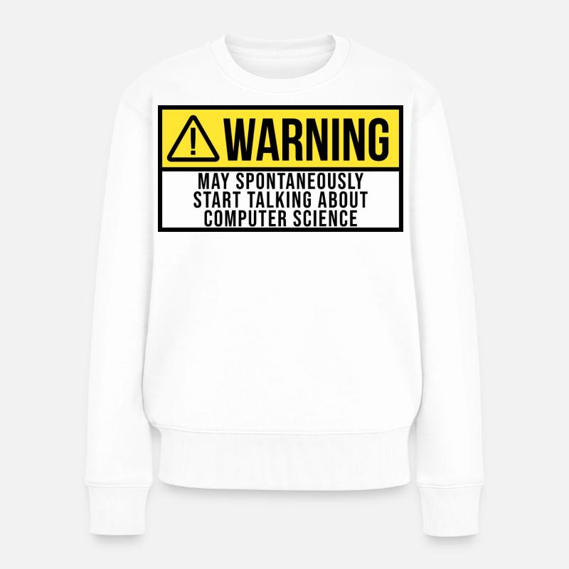 Informatik - Frauen Premium Bio Pullover - Weiß