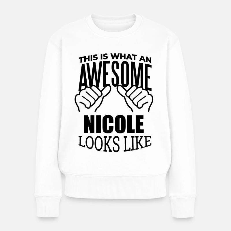 Nicole - Pull Premium bio Femme - blanc