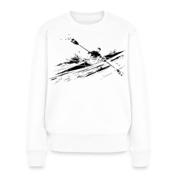 Rower - Women's Premium Organic Jumper - white - Front - Julia (174cm)