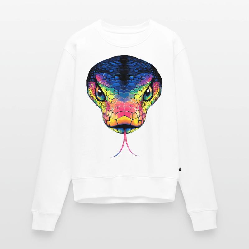 Schlange Python Kobra Mamba Klapperschlange Snake Frauen Premium Bio Pullover