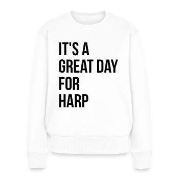 harpe - Pull Premium bio Femme - blanc - Devant - Julia (174cm)