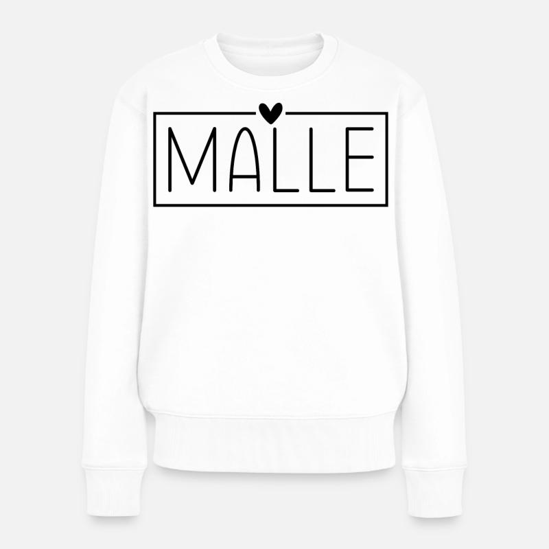 Mallorca Malle - Frauen Premium Bio Pullover - Weiß