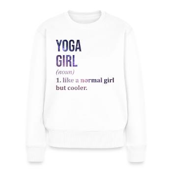 Yoga - Women's Premium Organic Jumper - white - Front - Julia (174cm)
