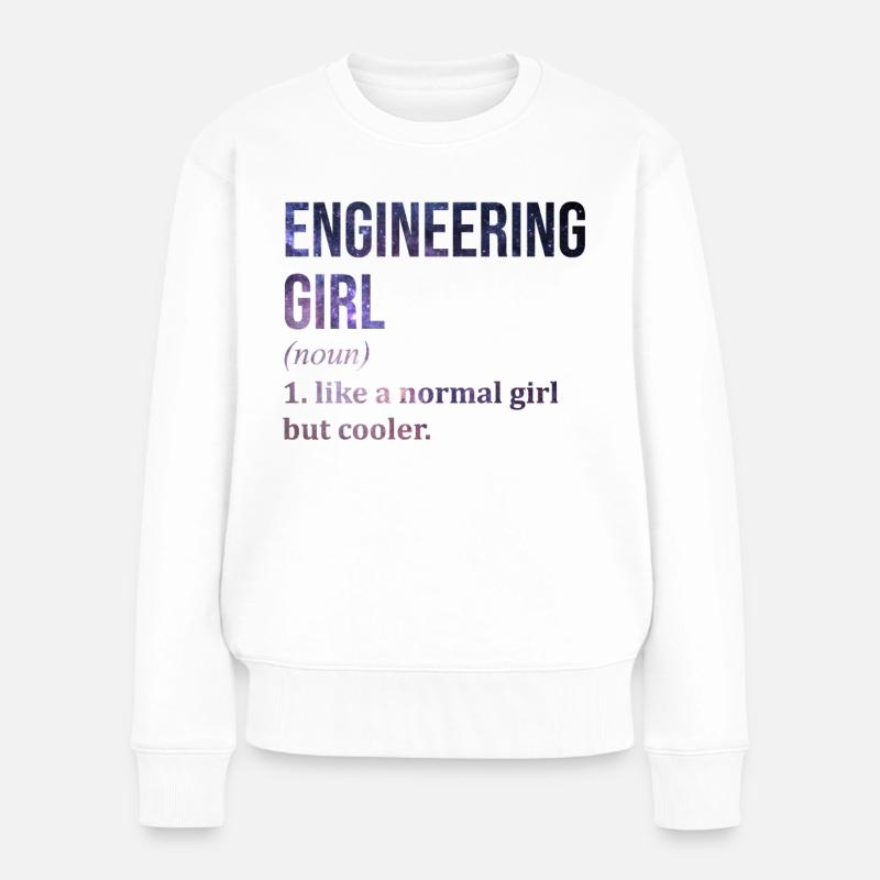 Ingenieur - Frauen Premium Bio Pullover - Weiß