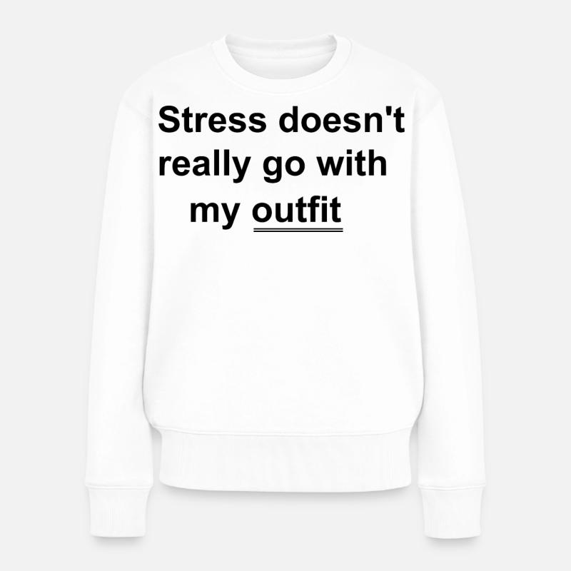 Trend Statement - Women's Premium Organic Jumper - white