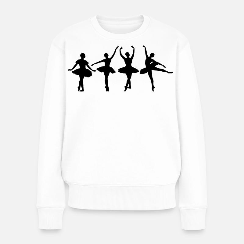 Danse de ballet - Pull Premium bio Femme - blanc
