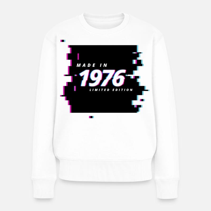 T-shirt année 1976 - Pull Premium bio Femme - blanc