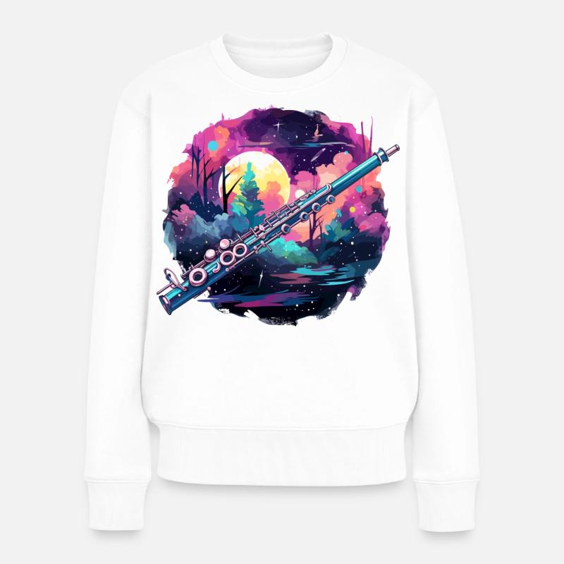 Flûte - Pull Premium bio Femme - blanc