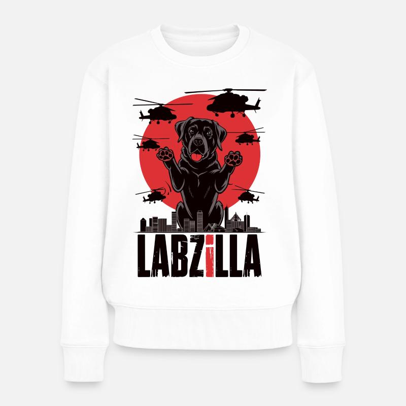 Labzilla - Frauen Premium Bio Pullover - Weiß