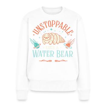 Unstoppable tardigrade - Women's Premium Organic Jumper - white - Front - Julia (174cm)