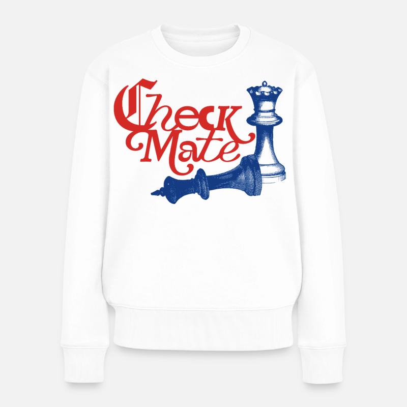 Déclaration de Check Mate - Pull Premium bio Femme - blanc
