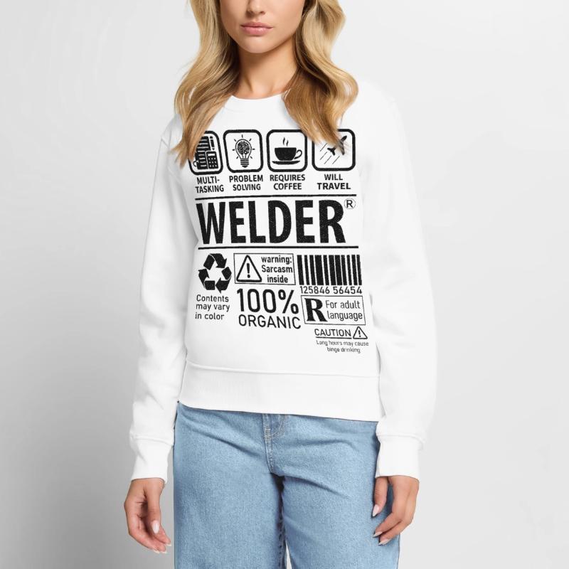 Welder multi tasking problem solving requires Frauen Premium Bio Pullover