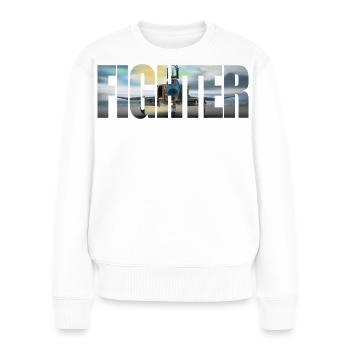 Fighter F-4 Phantom - Frauen Premium Bio Pullover - Weiß - Vorne - Julia (174cm)
