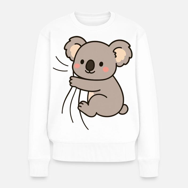 Lieber kleiner Koala - Frauen Premium Bio Pullover - Weiß