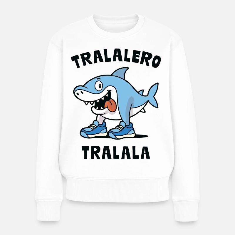Tralaero Tralala - Frauen Premium Bio Pullover - Weiß