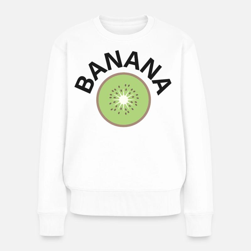 CRAZY FRUITS Collection - Pull Premium bio Femme - blanc