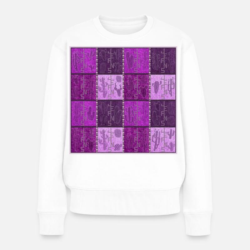 Cactus V11 fuc - Pull Premium bio Femme - blanc