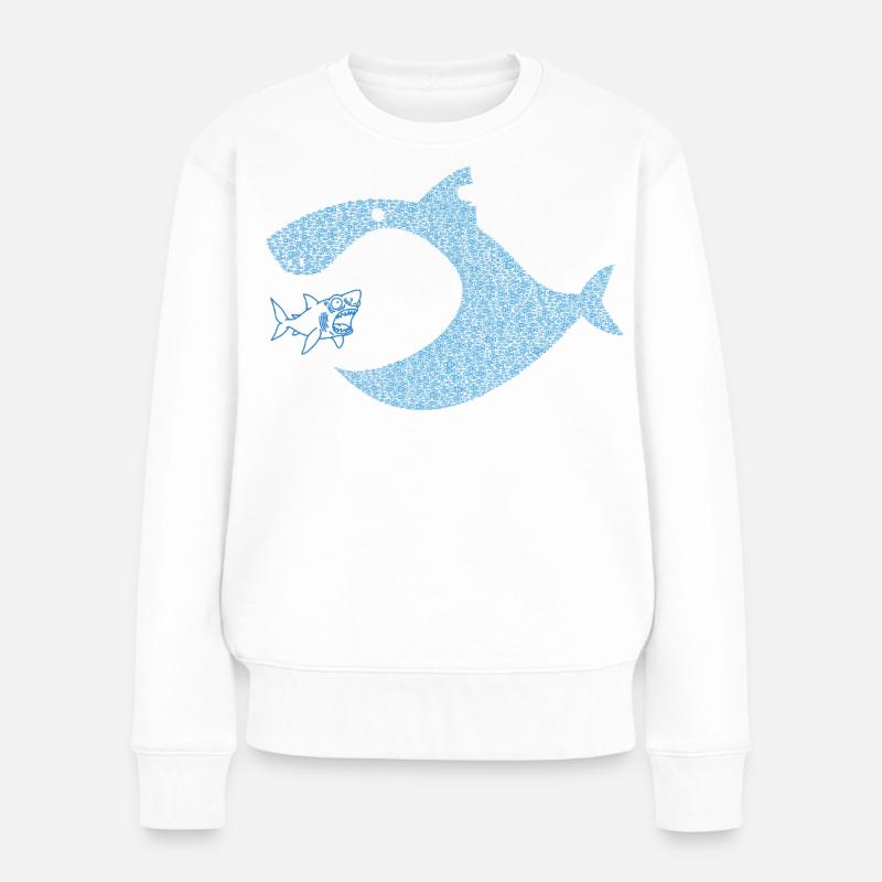 Pececitos Unidos S.I. - Pull Premium bio Femme - blanc