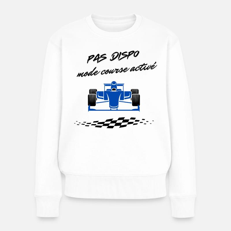 Motorsport-Design - Frauen Premium Bio Pullover - Weiß