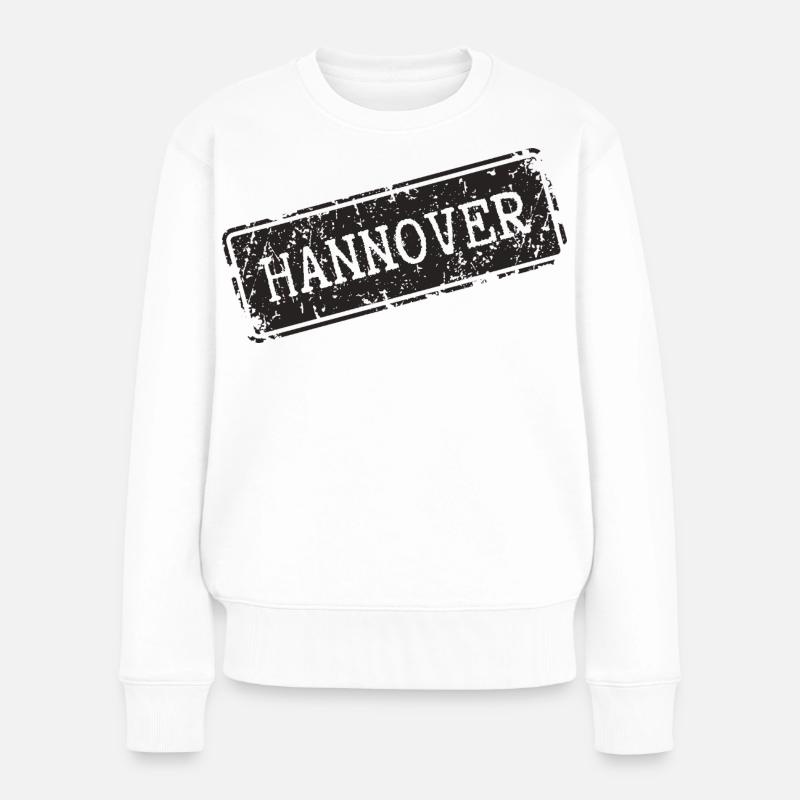 Hannover Design - Frauen Premium Bio Pullover - Weiß