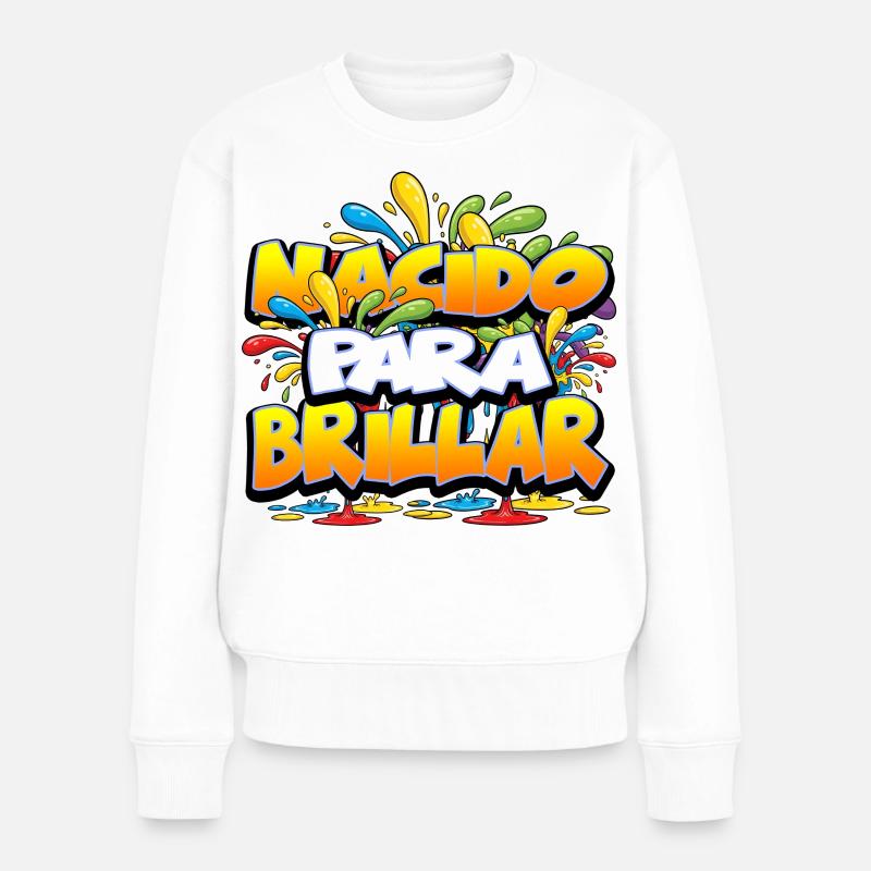 NACIDO PARA BRILLAR V2 - Pull Premium bio Femme - blanc
