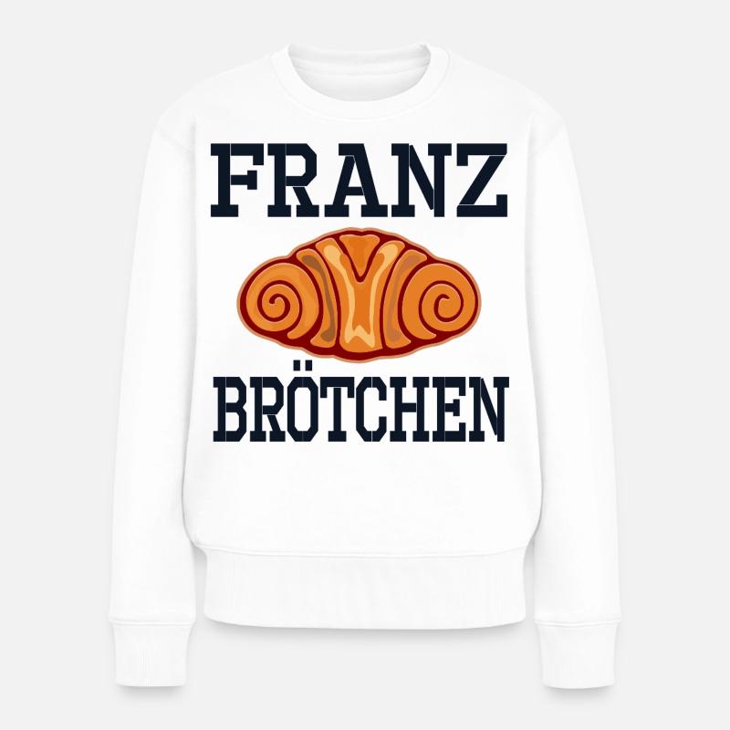 HAMBURG FRANZBRÖTCHEN BACKEN - Frauen Premium Bio Pullover - Weiß