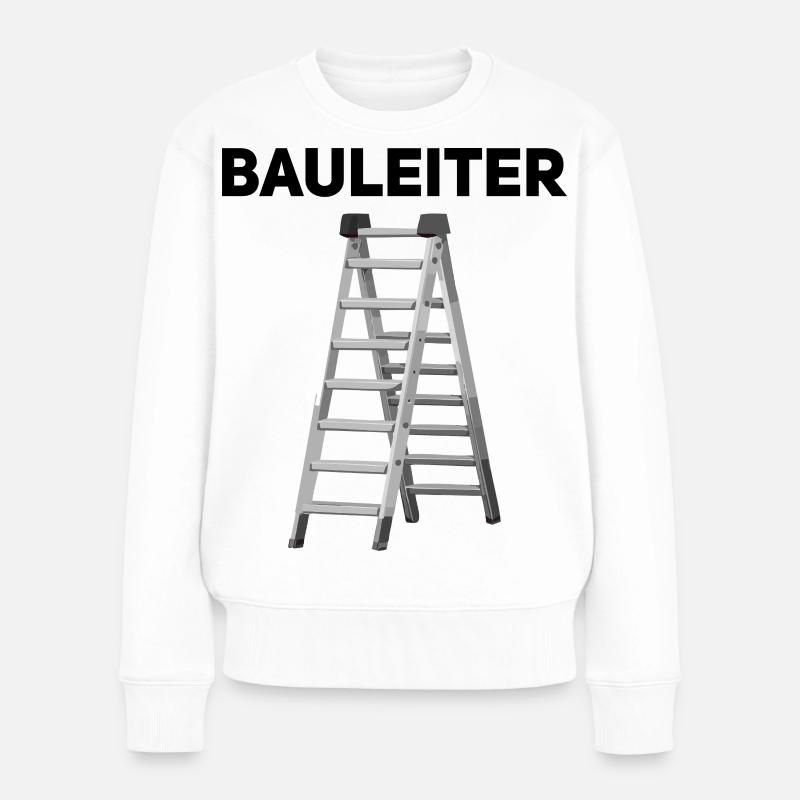 Bauleiter – Lustiger Handwerker Spruch - Frauen Premium Bio Pullover - Weiß