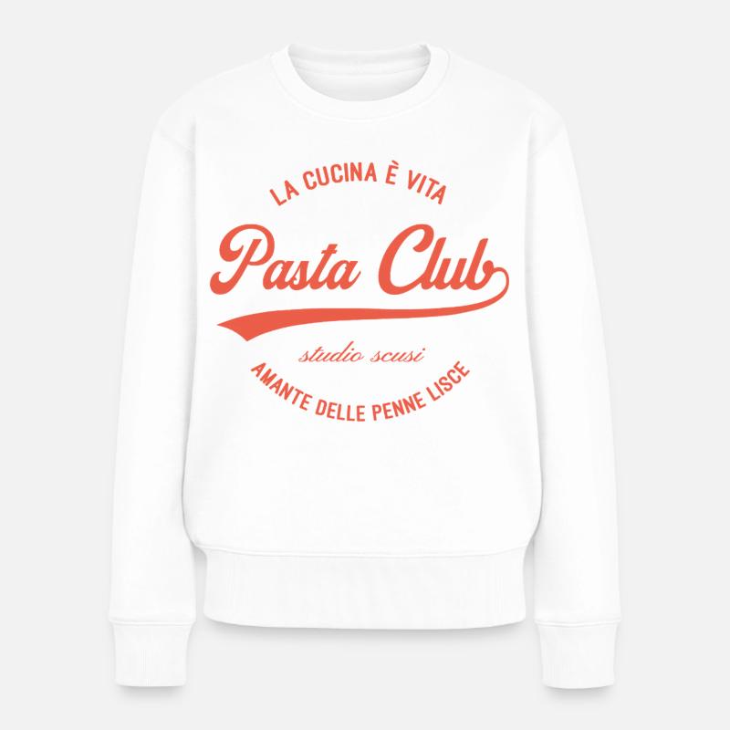 Pasta Club Vintage - Frauen Premium Bio Pullover - Weiß