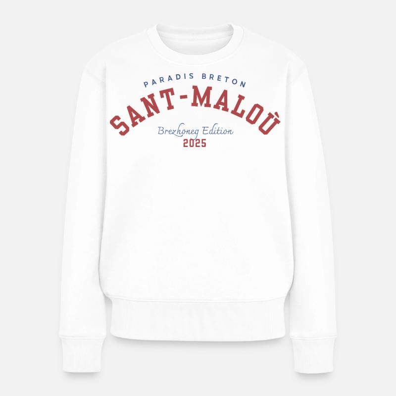 Saint-Malo 2025 - Frauen Premium Bio Pullover - Weiß