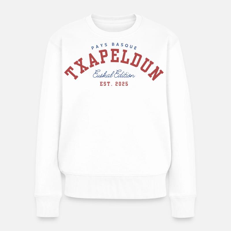 Txapeldun - Frauen Premium Bio Pullover - Weiß