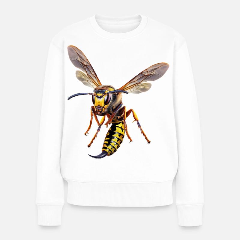 Guêpe allemande - Pull Premium bio Femme - blanc