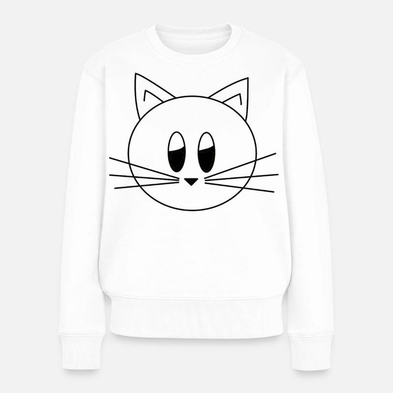 Chaton - Pull Premium bio Femme - blanc