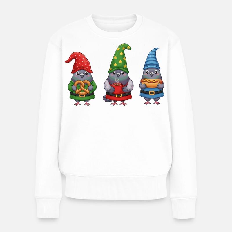 Colombe, joyeux Noël, Noël frais. - Pull Premium bio Femme - blanc