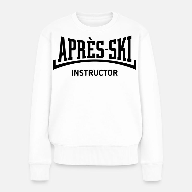 Moniteur Après-Ski (Concave / Après Ski / B) - Pull Premium bio Femme - blanc